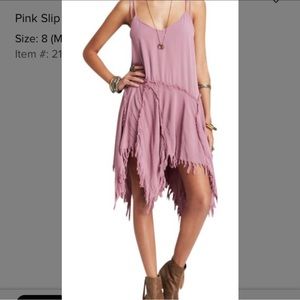 Free People Asymmetrical Dress BLUE